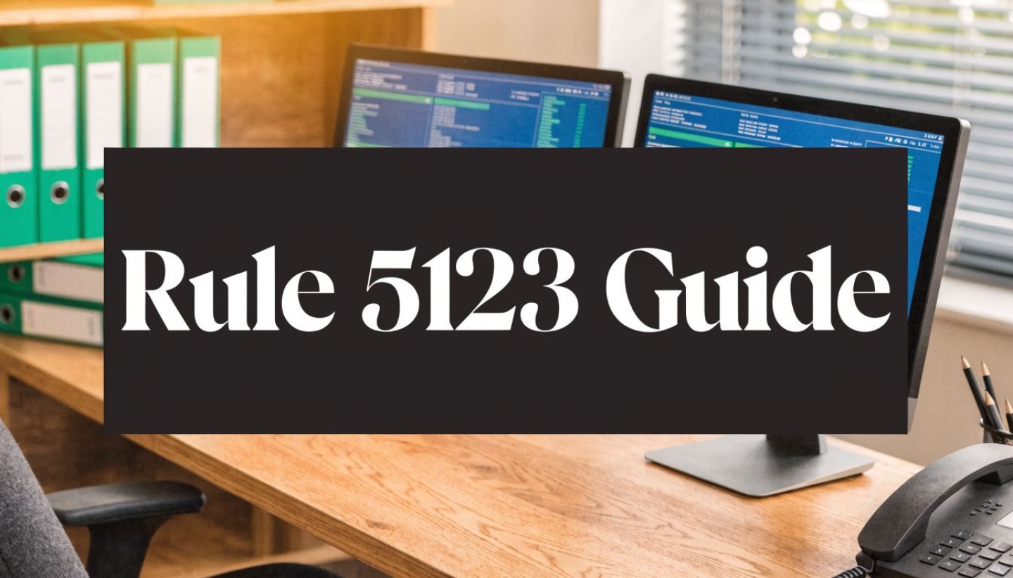 finra-rule-5123-office-desk