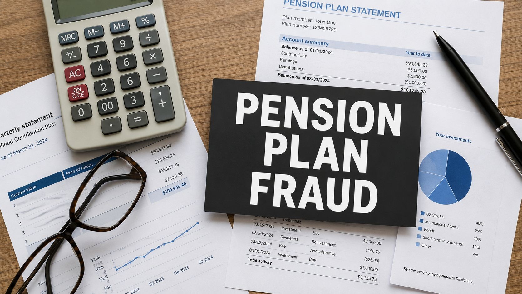 pension-plan-fraud-financial-documents